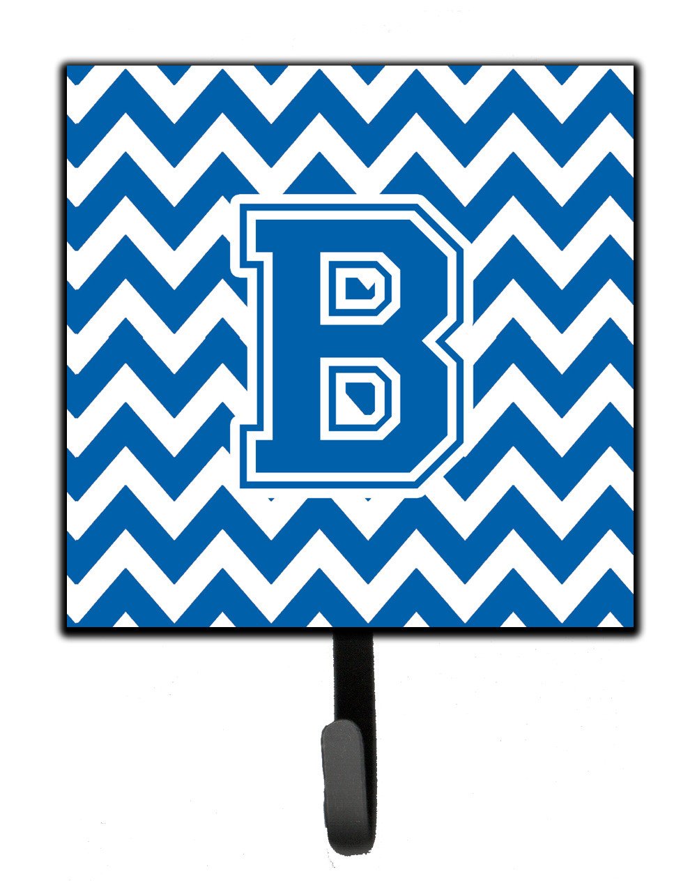 Letter B Chevron Blue and White Leash or Key Holder CJ1056-BSH4 by Caroline's Treasures