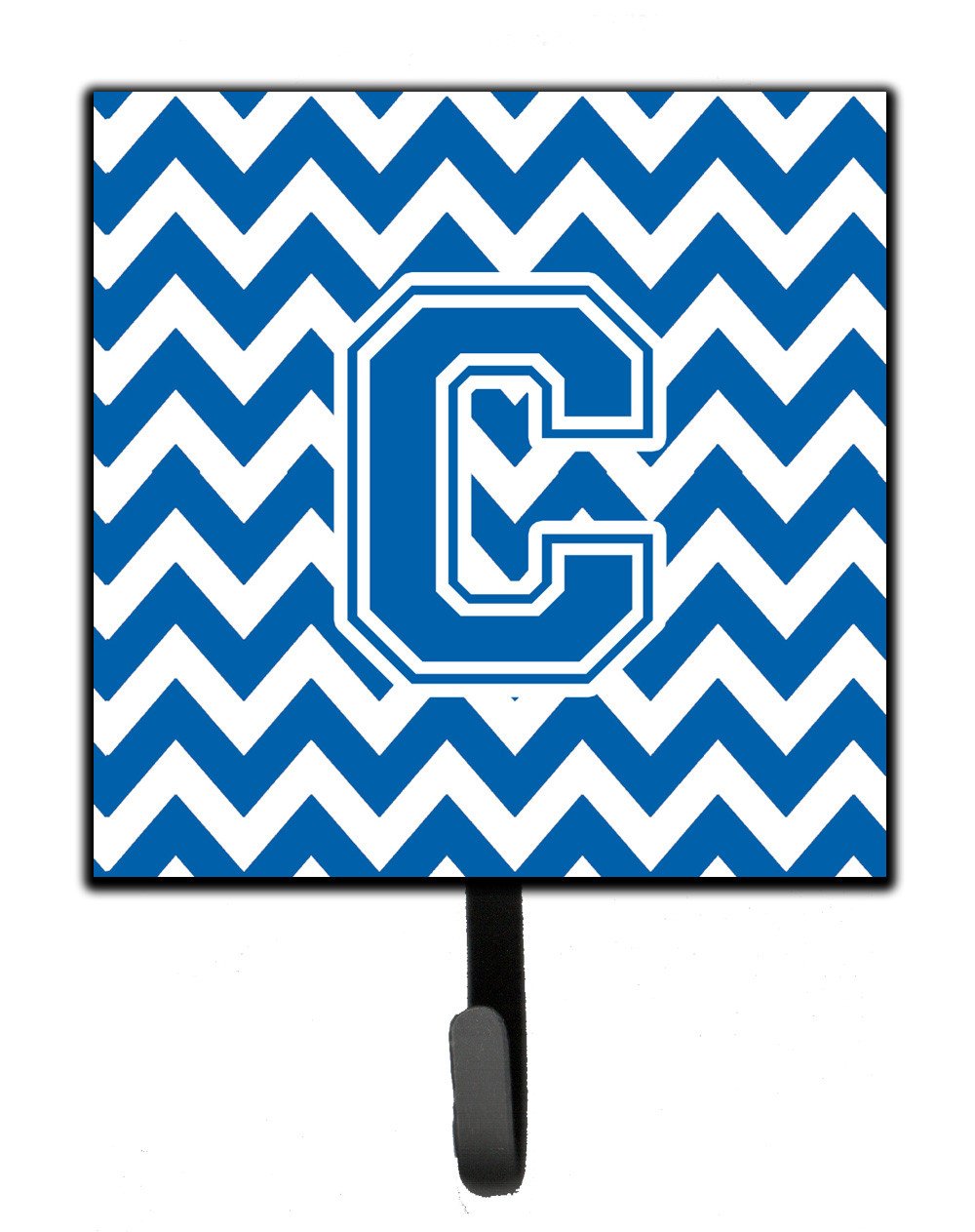 Letter C Chevron Blue and White Leash or Key Holder CJ1056-CSH4 by Caroline's Treasures