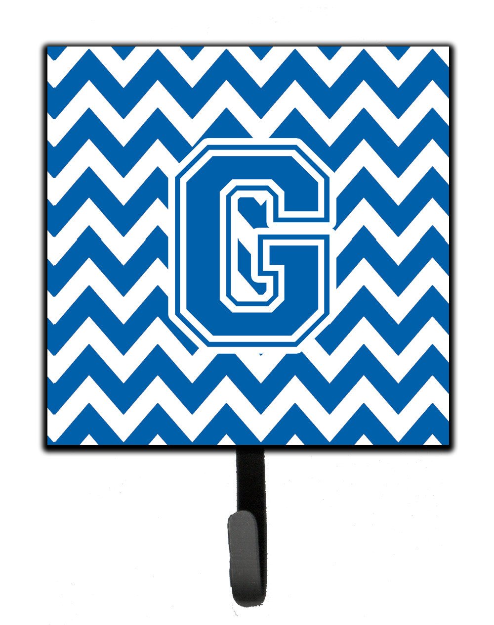 Letter G Chevron Blue and White Leash or Key Holder CJ1056-GSH4 by Caroline's Treasures