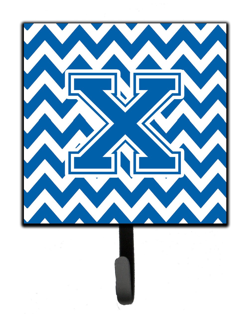 Letter X Chevron Blue and White Leash or Key Holder CJ1056-XSH4 by Caroline's Treasures