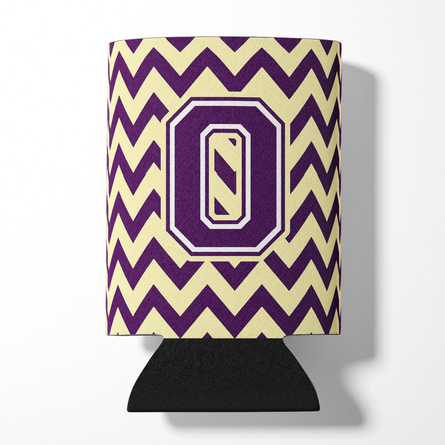 Letter O Chevron Purple and Gold Can or Bottle Hugger CJ1058-OCC.