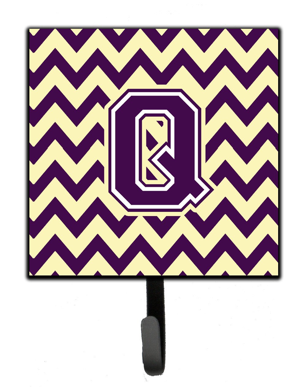 Letter Q Chevron Purple and Gold Leash or Key Holder CJ1058-QSH4 by Caroline's Treasures