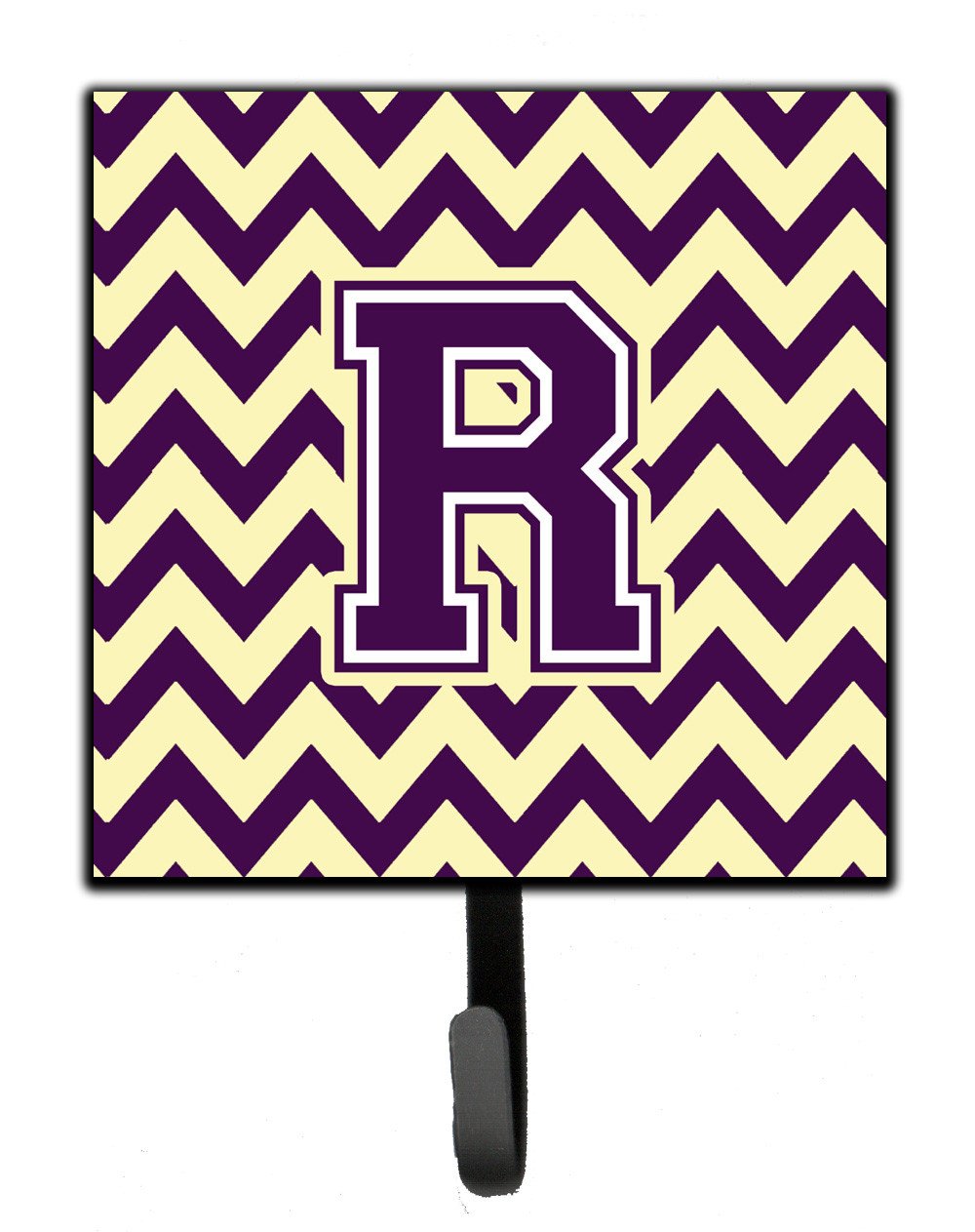 Letter R Chevron Purple and Gold Leash or Key Holder CJ1058-RSH4 by Caroline's Treasures