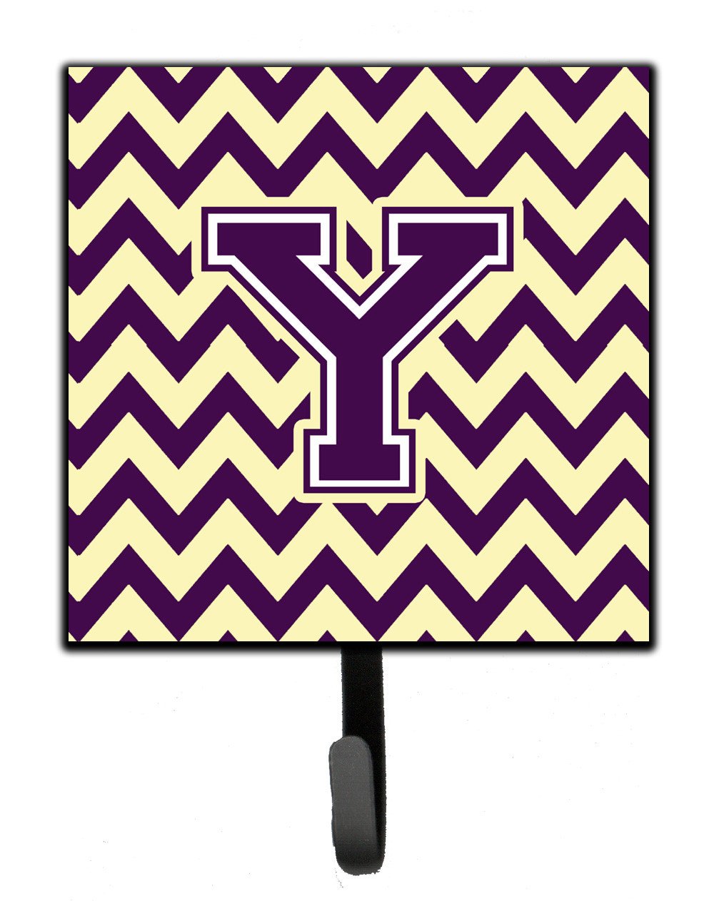 Letter Y Chevron Purple and Gold Leash or Key Holder CJ1058-YSH4 by Caroline's Treasures