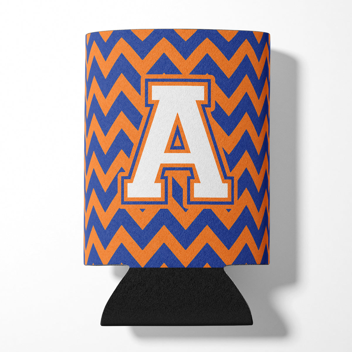 Letter A Chevron Blue and Orange #3 Can or Bottle Hugger CJ1060-ACC.