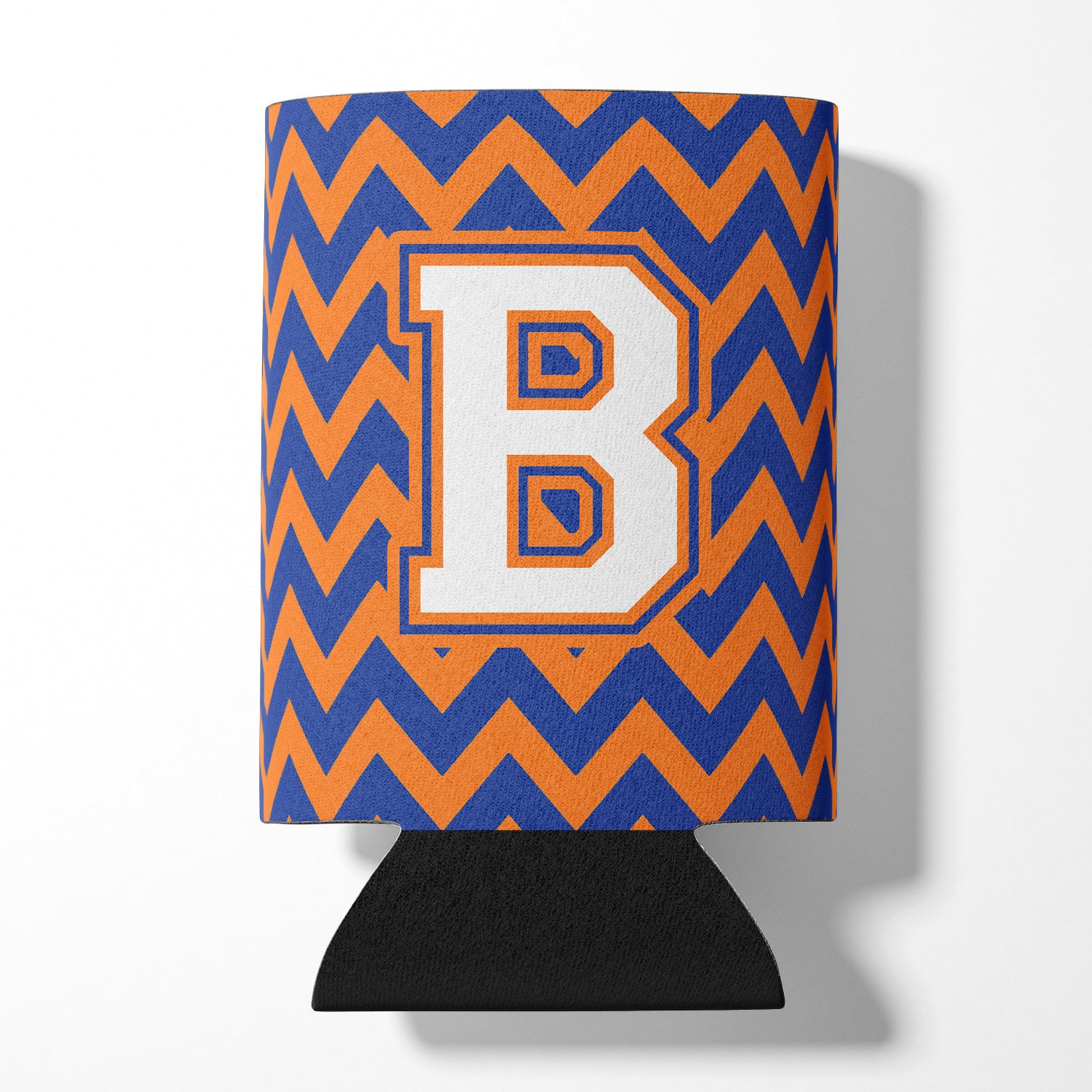 Letter B Chevron Blue and Orange #3 Can or Bottle Hugger CJ1060-BCC.