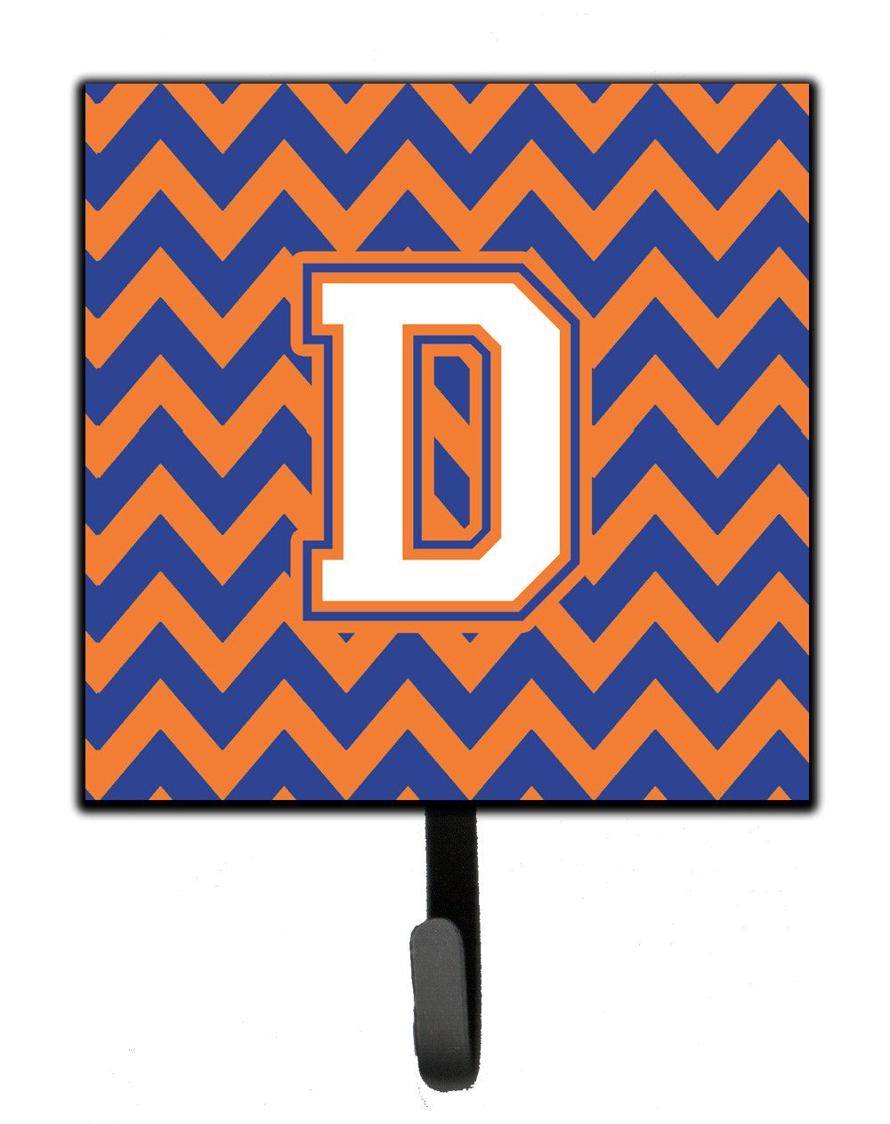 Letter D Chevron Blue and Orange #3 Leash or Key Holder CJ1060-DSH4 by Caroline's Treasures