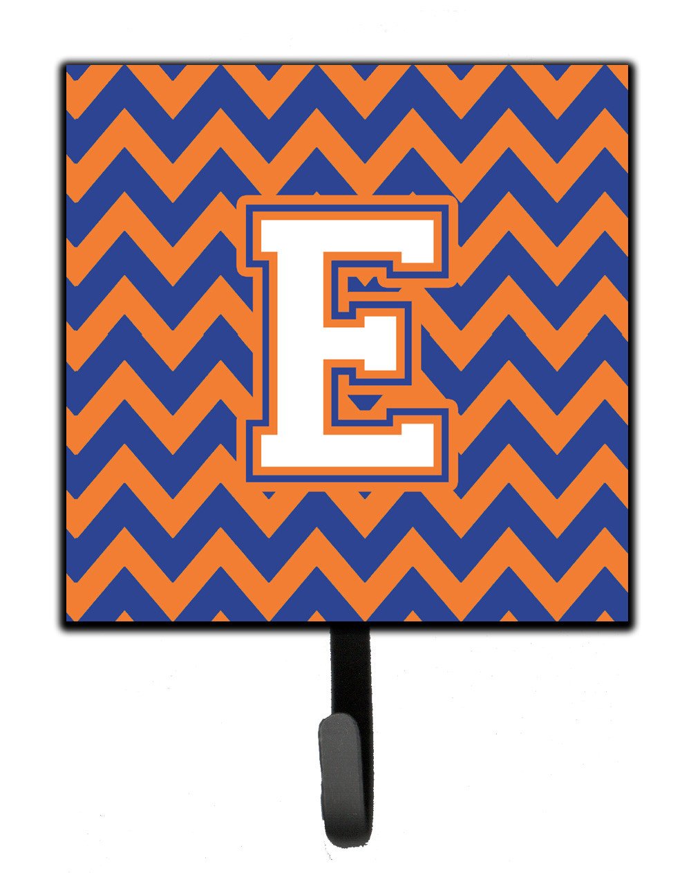 Letter E Chevron Blue and Orange #3 Leash or Key Holder CJ1060-ESH4 by Caroline&#39;s Treasures