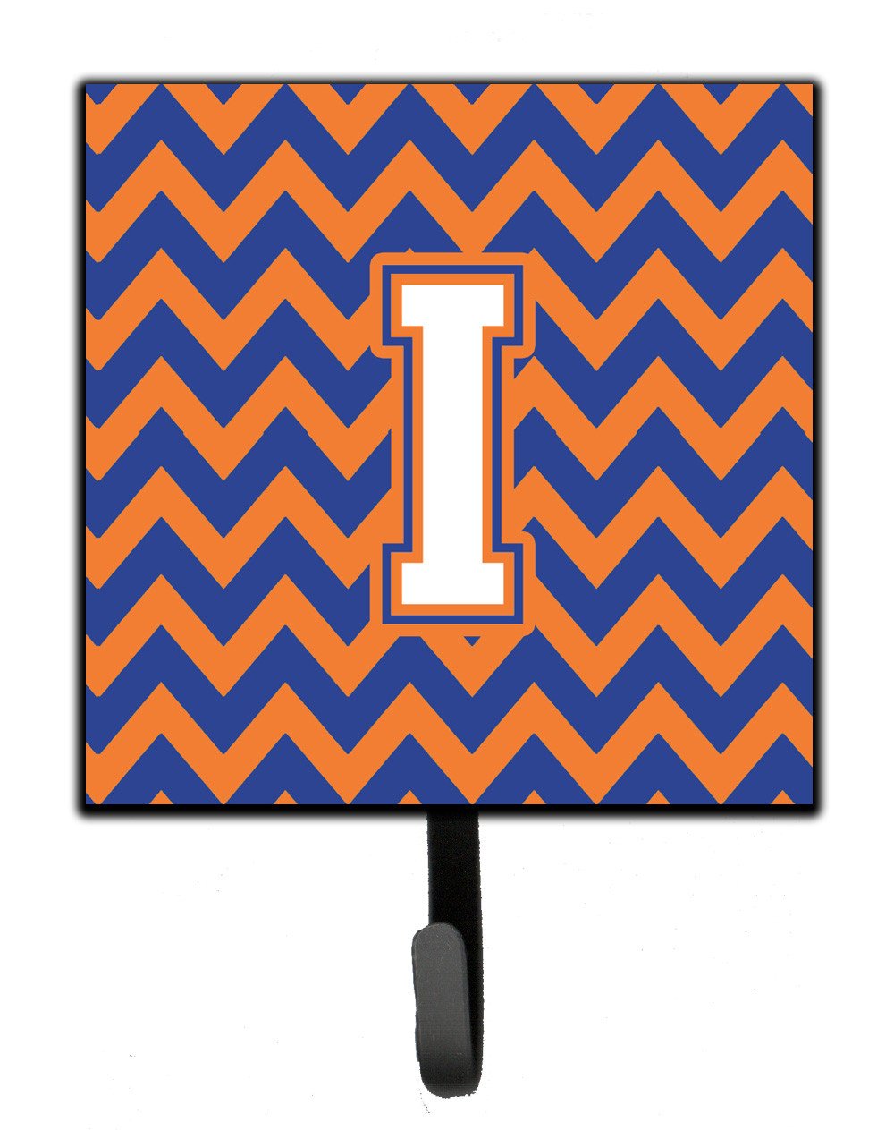 Letter I Chevron Blue and Orange #3 Leash or Key Holder CJ1060-ISH4 by Caroline's Treasures