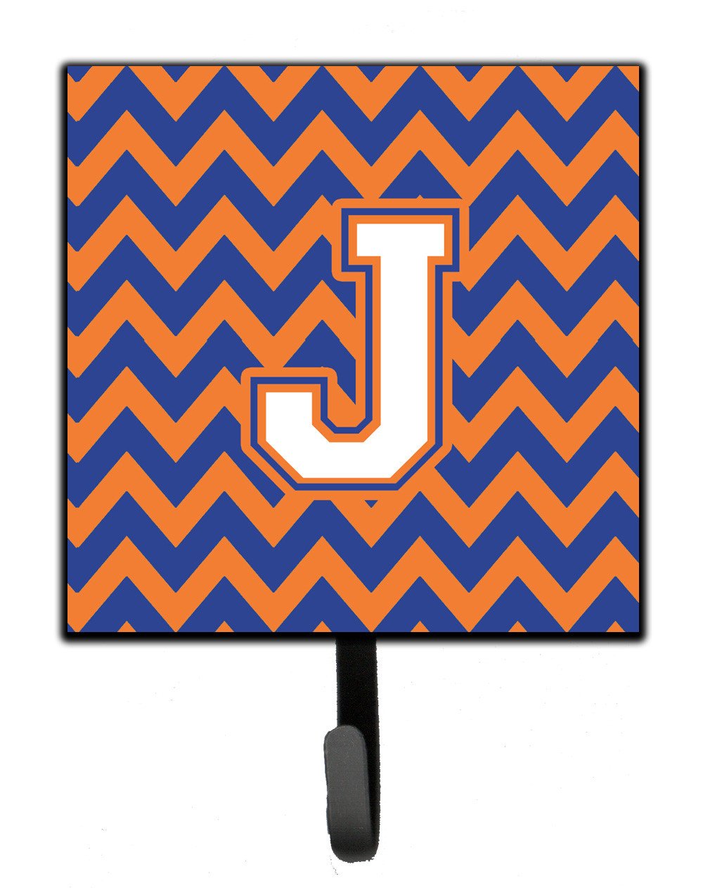 Letter J Chevron Blue and Orange #3 Leash or Key Holder CJ1060-JSH4 by Caroline's Treasures