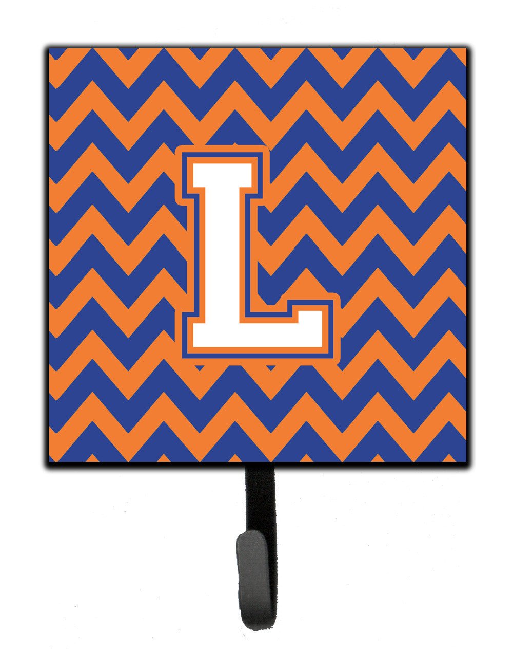 Letter L Chevron Blue and Orange #3 Leash or Key Holder CJ1060-LSH4 by Caroline's Treasures