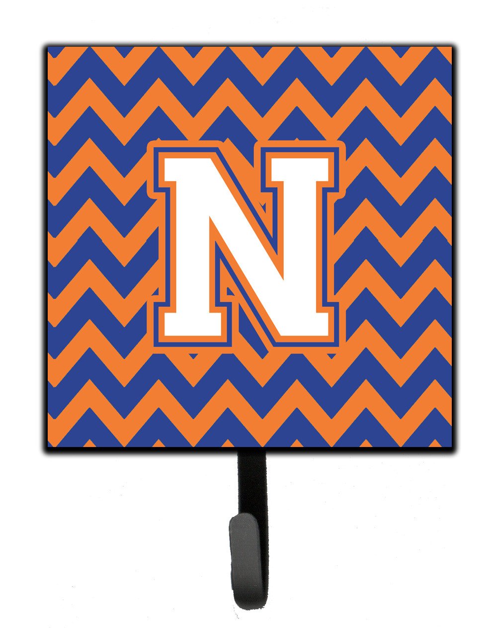 Letter N Chevron Blue and Orange #3 Leash or Key Holder CJ1060-NSH4 by Caroline&#39;s Treasures