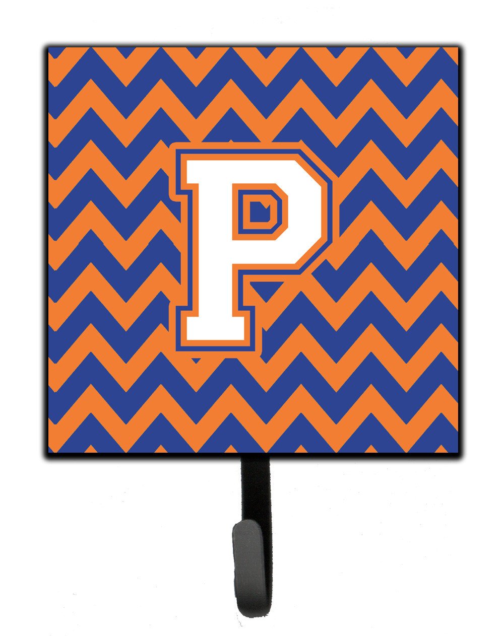 Letter P Chevron Blue and Orange #3 Leash or Key Holder CJ1060-PSH4 by Caroline's Treasures