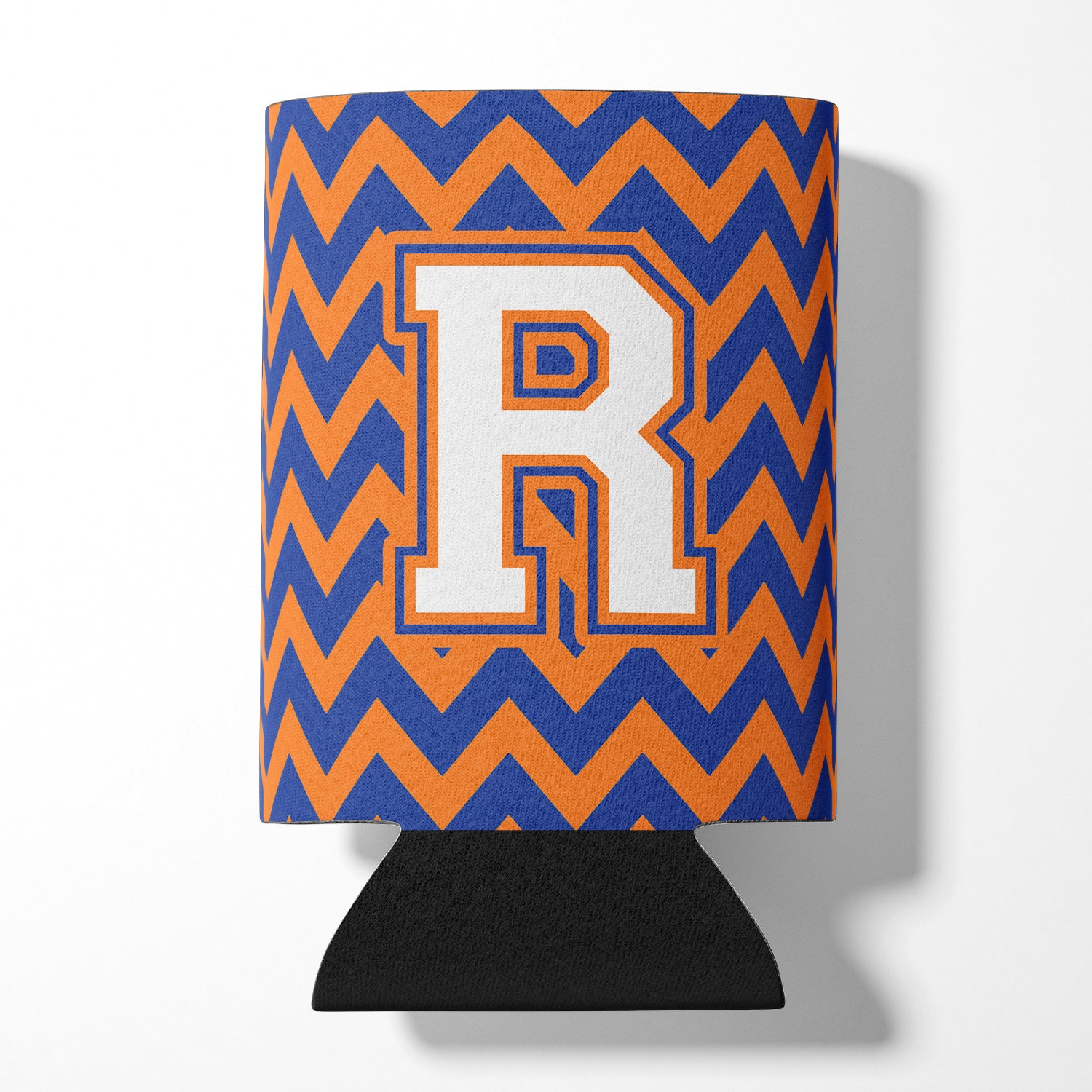 Letter R Chevron Blue and Orange #3 Can or Bottle Hugger CJ1060-RCC.