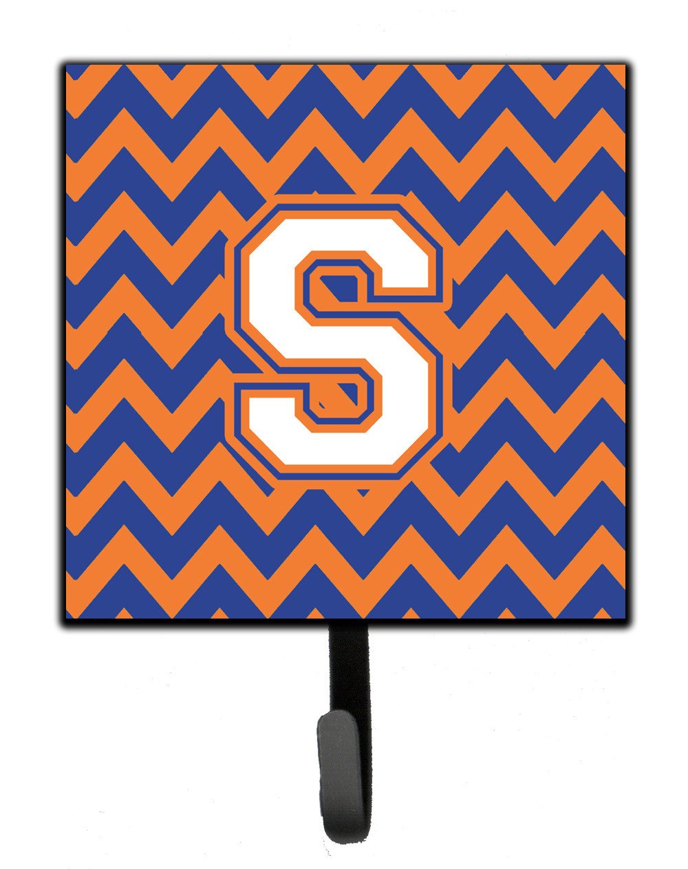 Letter S Chevron Blue and Orange #3 Leash or Key Holder CJ1060-SSH4 by Caroline's Treasures