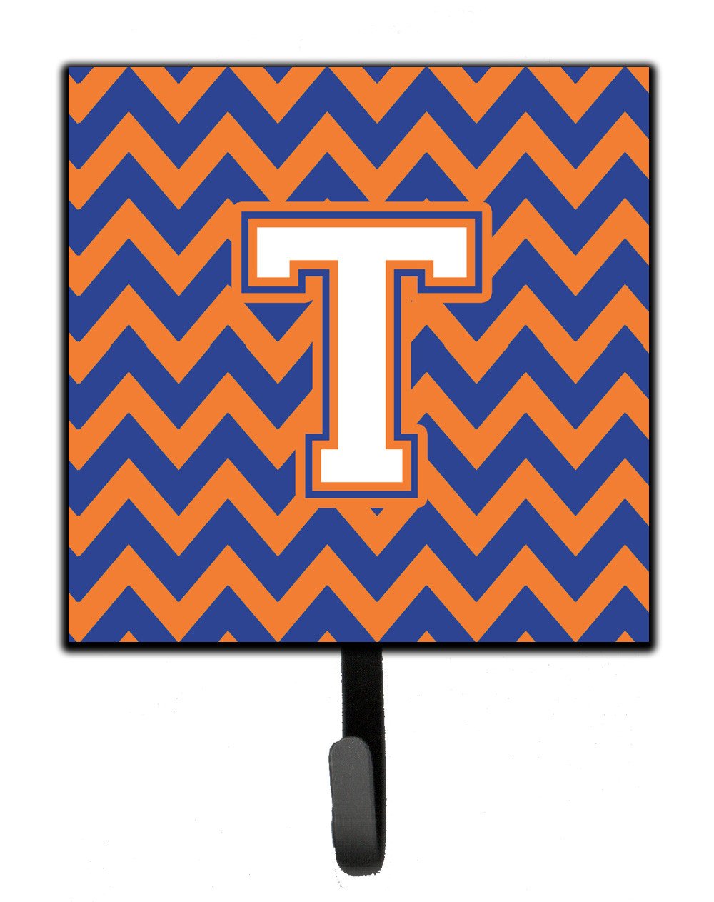 Letter T Chevron Blue and Orange #3 Leash or Key Holder CJ1060-TSH4 by Caroline's Treasures