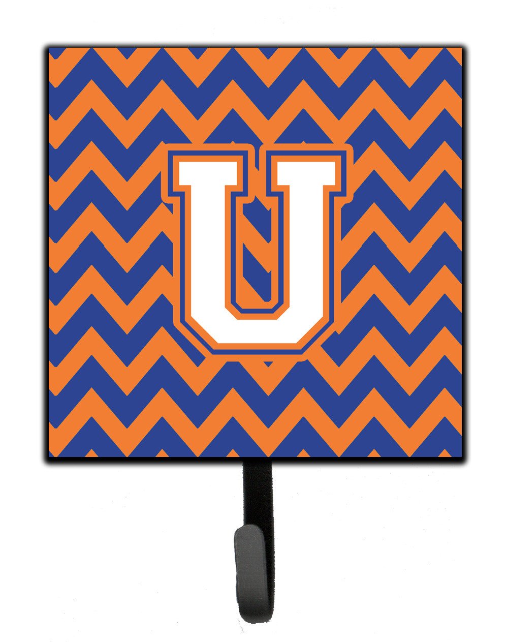 Letter U Chevron Blue and Orange #3 Leash or Key Holder CJ1060-USH4 by Caroline's Treasures