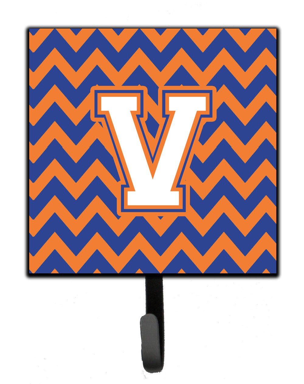 Letter V Chevron Blue and Orange #3 Leash or Key Holder CJ1060-VSH4 by Caroline's Treasures