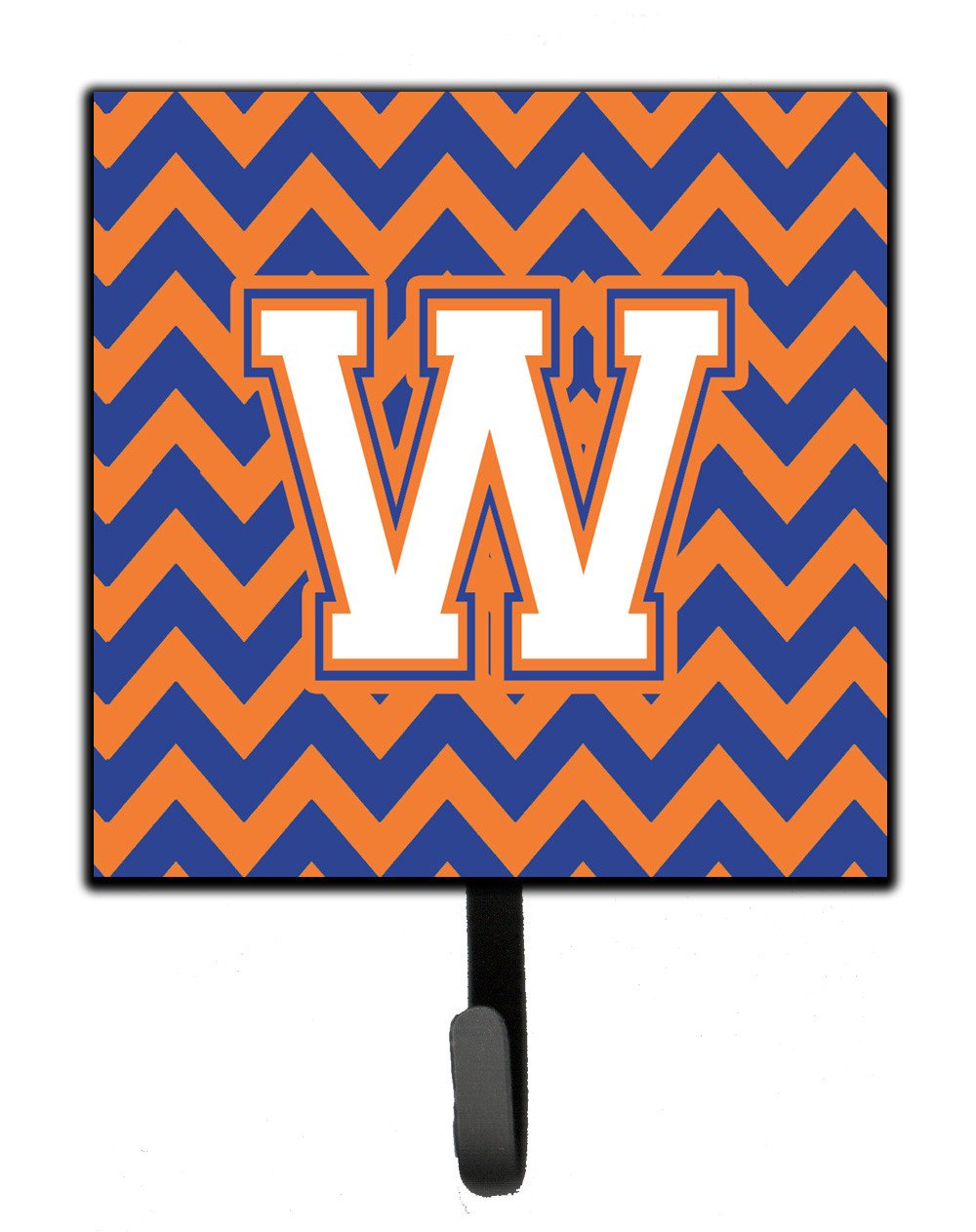 Letter W Chevron Blue and Orange #3 Leash or Key Holder CJ1060-WSH4 by Caroline&#39;s Treasures