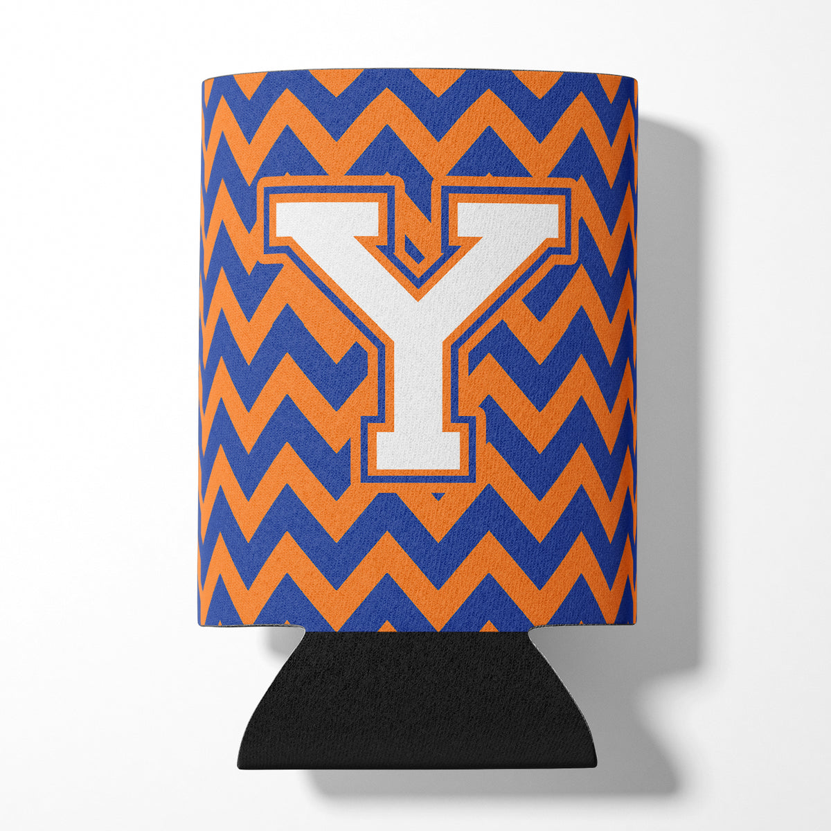 Letter Y Chevron Blue and Orange #3 Can or Bottle Hugger CJ1060-YCC.