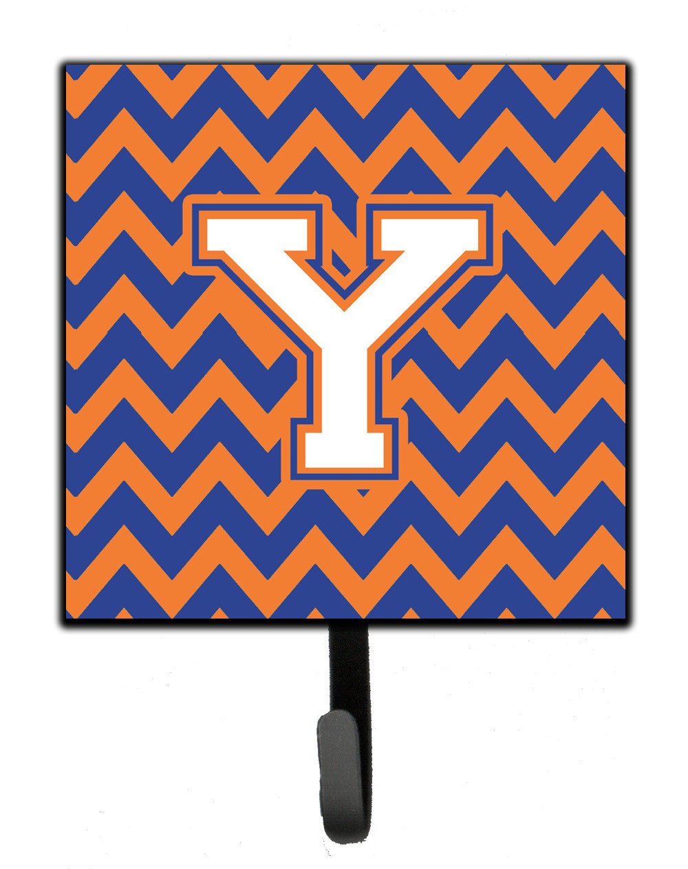 Letter Y Chevron Blue and Orange #3 Leash or Key Holder CJ1060-YSH4 by Caroline&#39;s Treasures