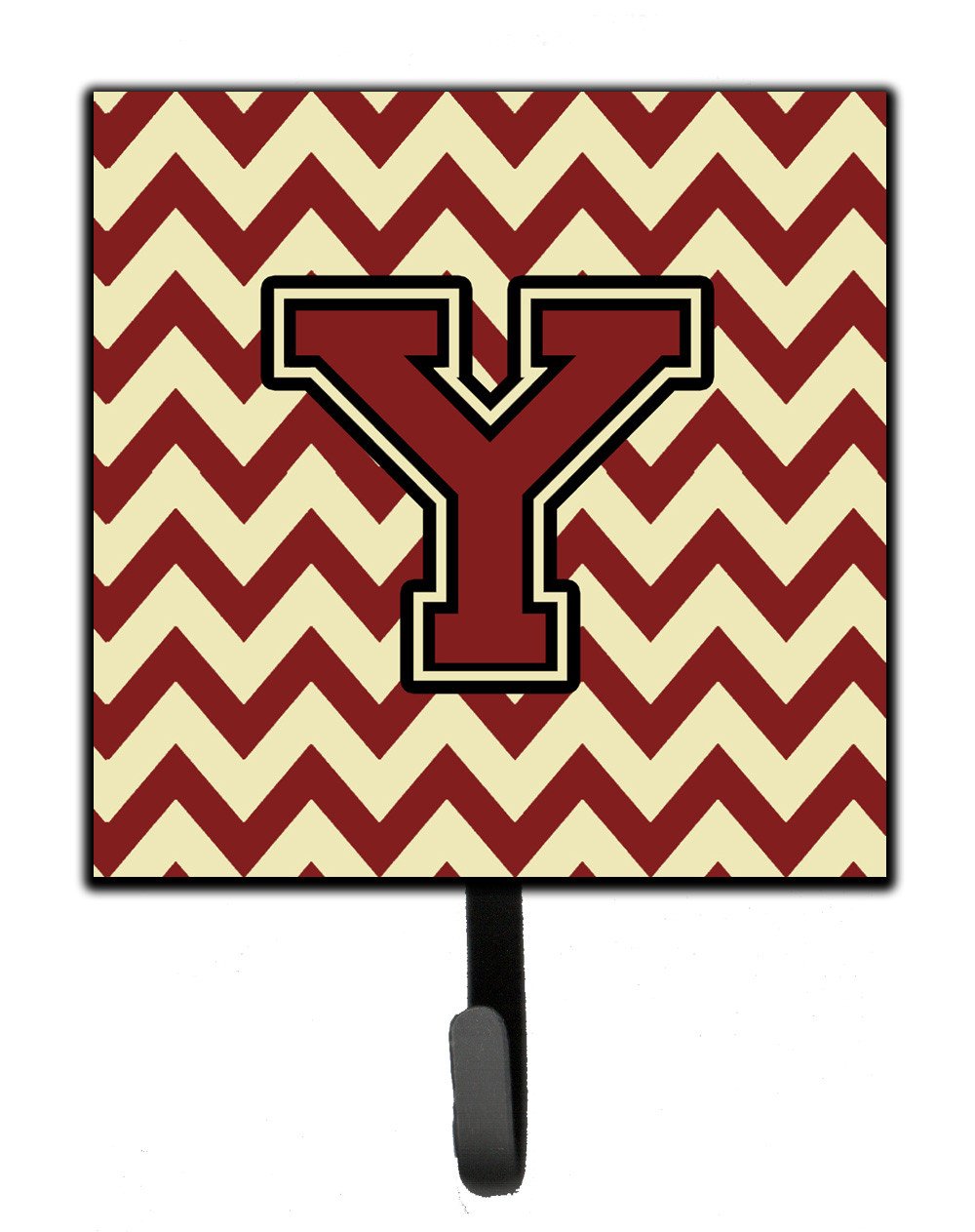 Letter Y Chevron Maroon and Gold Leash or Key Holder CJ1061-YSH4 by Caroline&#39;s Treasures