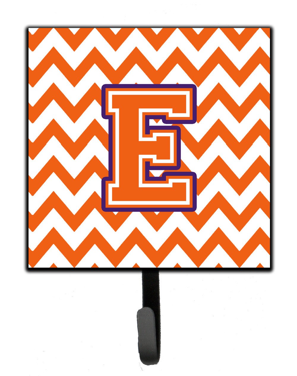 Letter E Chevron Orange and Regalia Leash or Key Holder CJ1062-ESH4 by Caroline&#39;s Treasures