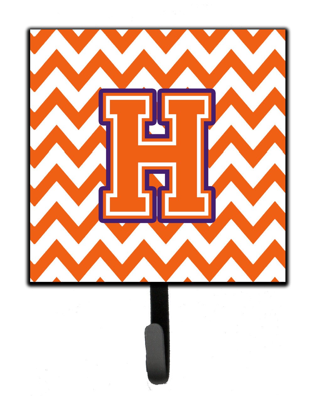 Letter H Chevron Orange and Regalia Leash or Key Holder CJ1062-HSH4 by Caroline&#39;s Treasures