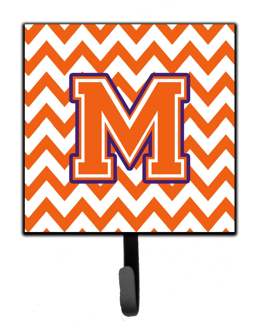 Letter M Chevron Orange and Regalia Leash or Key Holder CJ1062-MSH4 by Caroline's Treasures