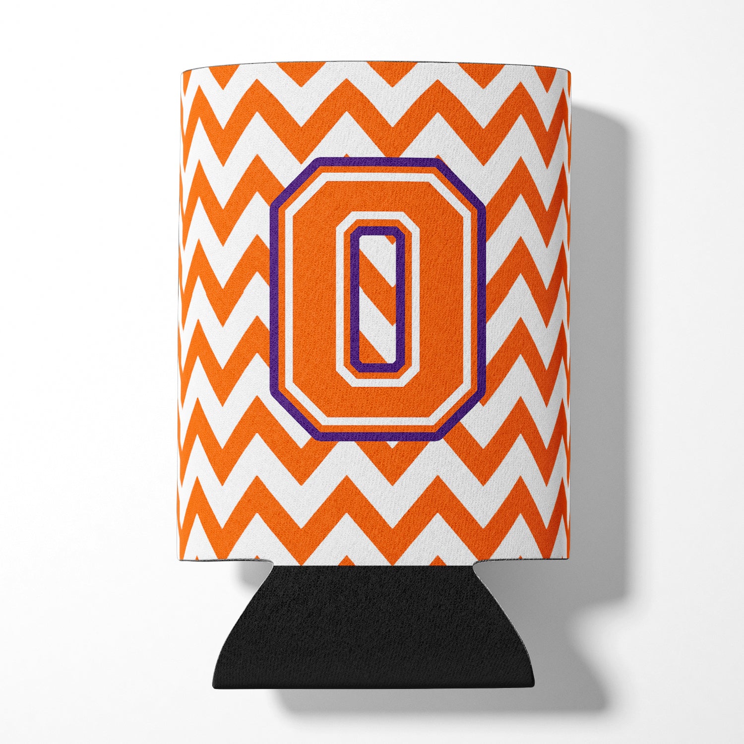 Letter O Chevron Orange and Regalia Can or Bottle Hugger CJ1062-OCC.