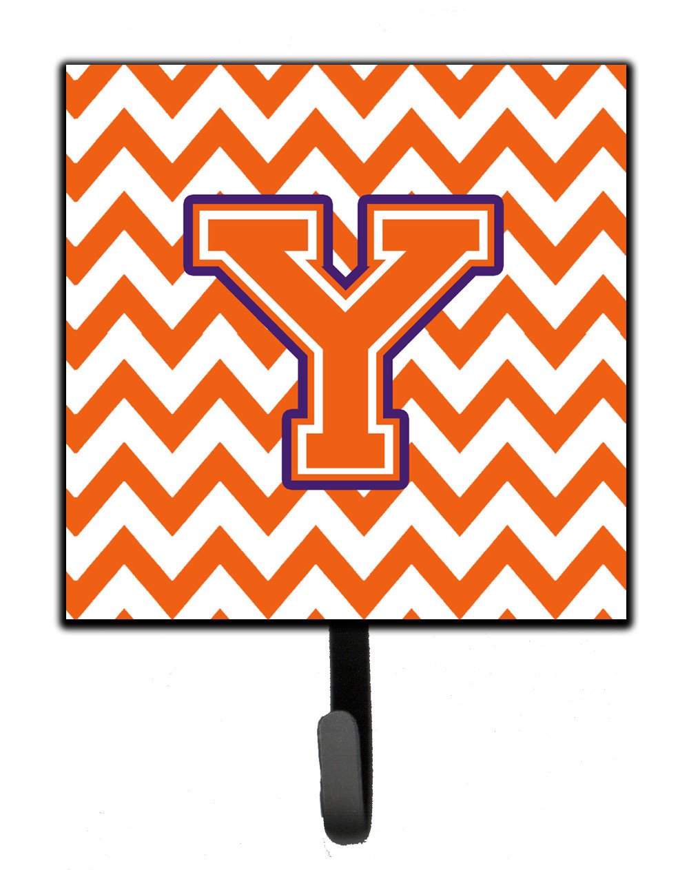 Letter Y Chevron Orange and Regalia Leash or Key Holder CJ1062-YSH4 by Caroline&#39;s Treasures