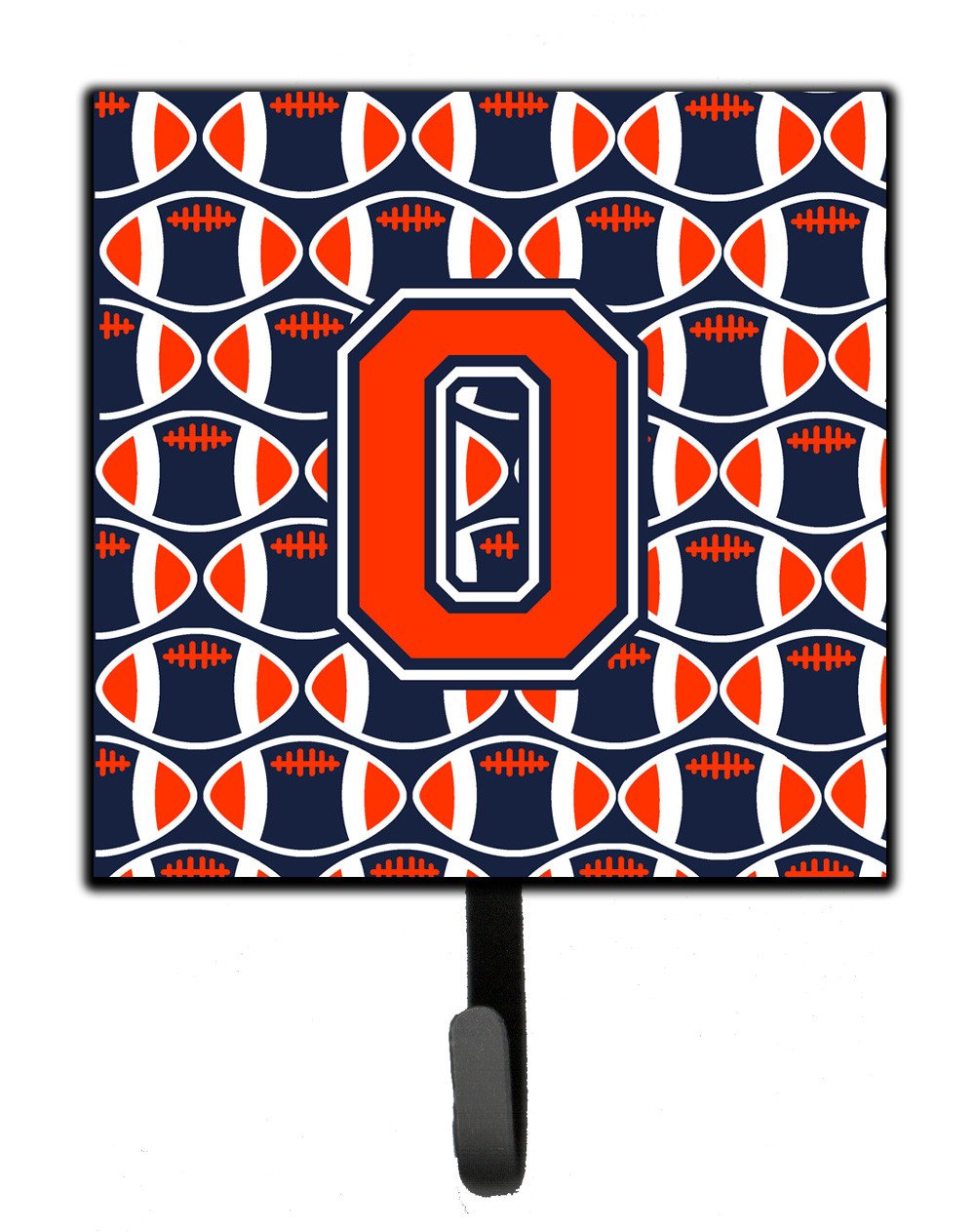 Letter O Football Orange, Blue and white Leash or Key Holder CJ1066-OSH4 by Caroline's Treasures