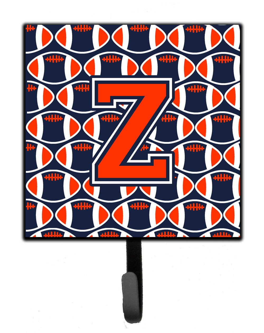 Letter Z Football Orange, Blue and white Leash or Key Holder CJ1066-ZSH4 by Caroline's Treasures