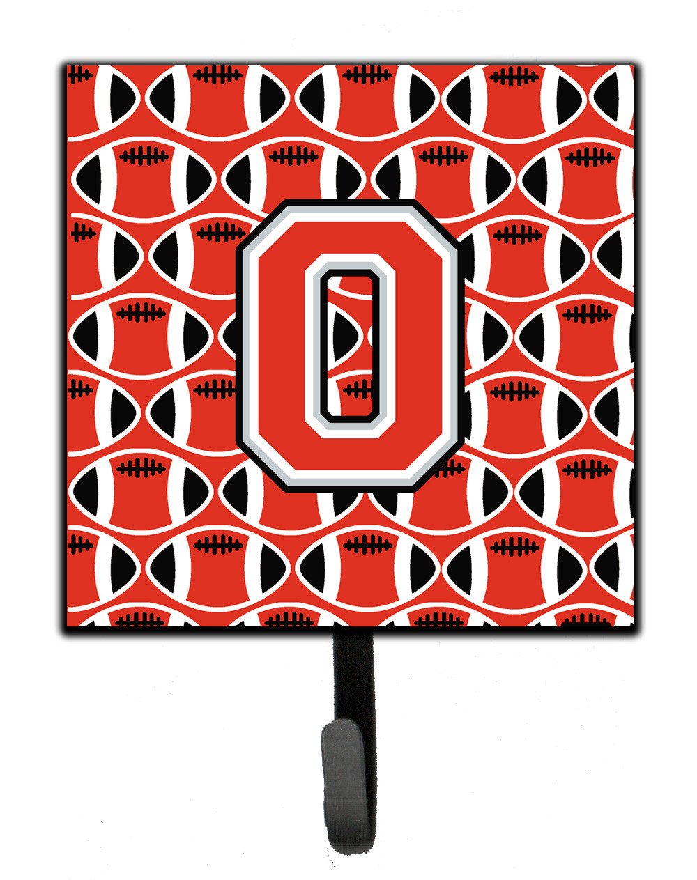 Letter O Football Scarlet and Grey Leash or Key Holder CJ1067-OSH4 by Caroline's Treasures