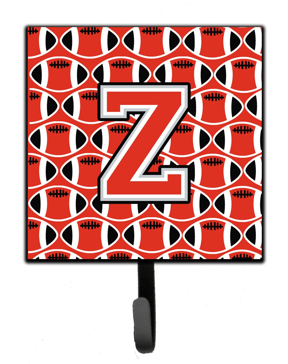 Letter Z Football Scarlet and Grey Leash or Key Holder CJ1067-ZSH4 by Caroline's Treasures