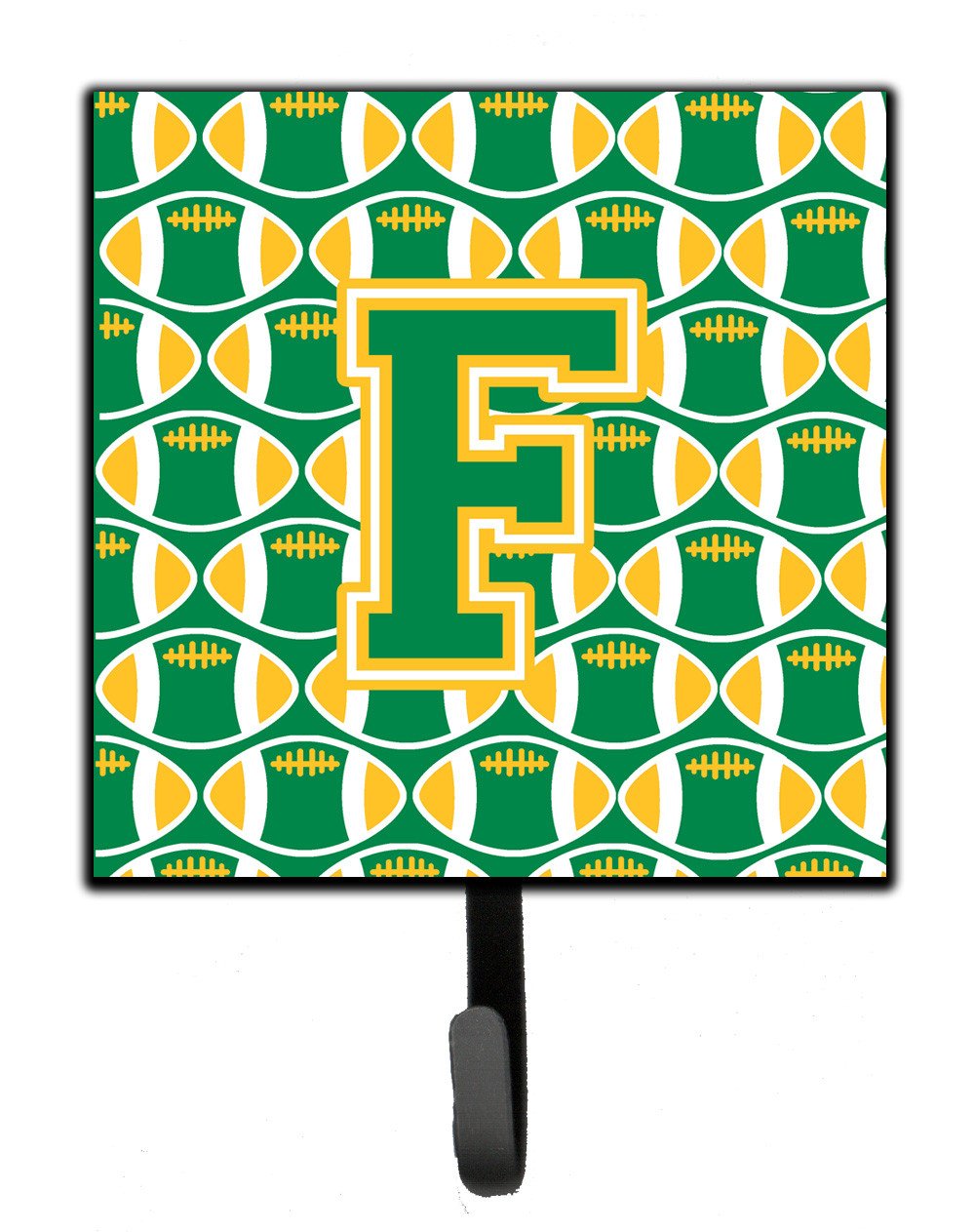 Letter F Football Green and Gold Leash or Key Holder CJ1069-FSH4 by Caroline's Treasures