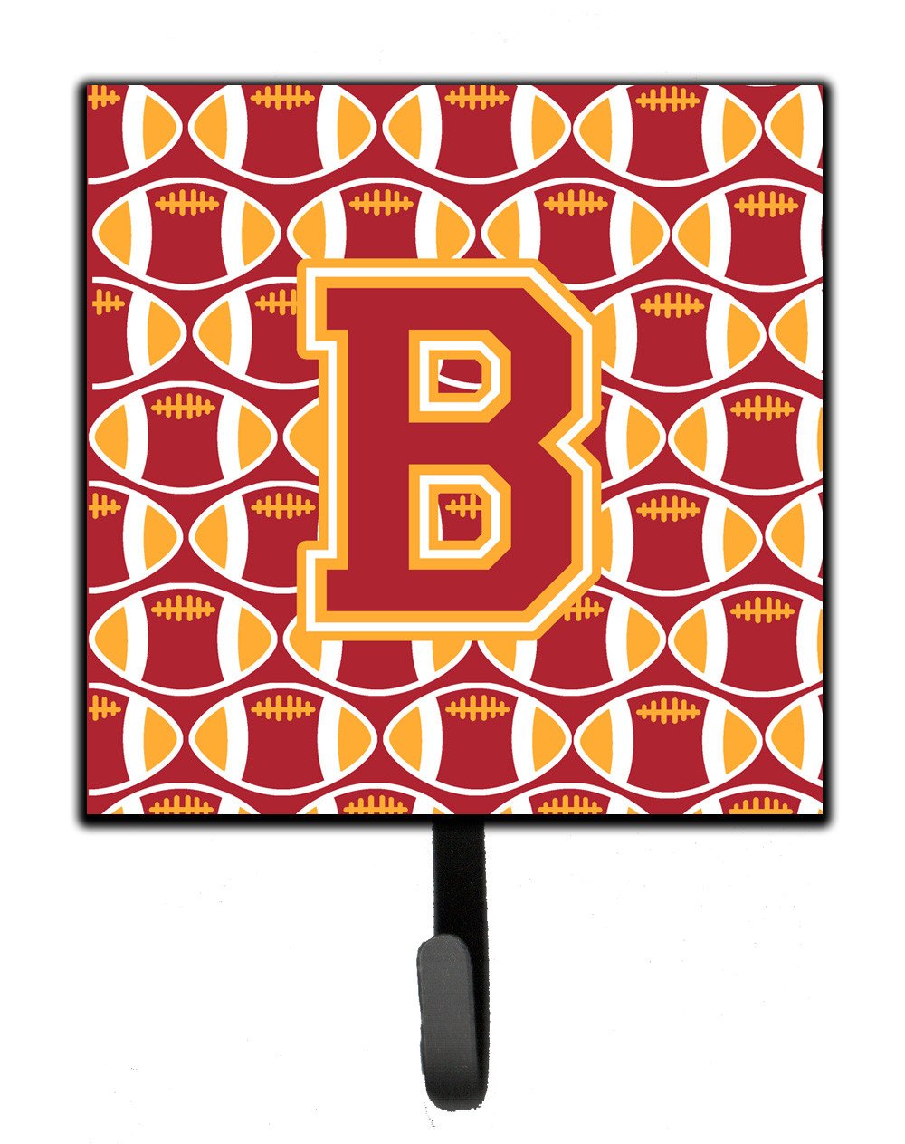 Letter B Football Cardinal and Gold Leash or Key Holder CJ1070-BSH4 by Caroline&#39;s Treasures