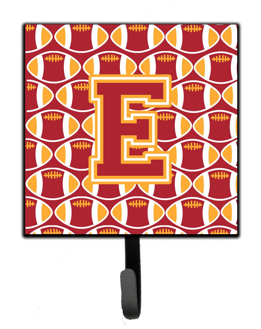 Letter E Football Cardinal and Gold Leash or Key Holder CJ1070-ESH4 by Caroline&#39;s Treasures