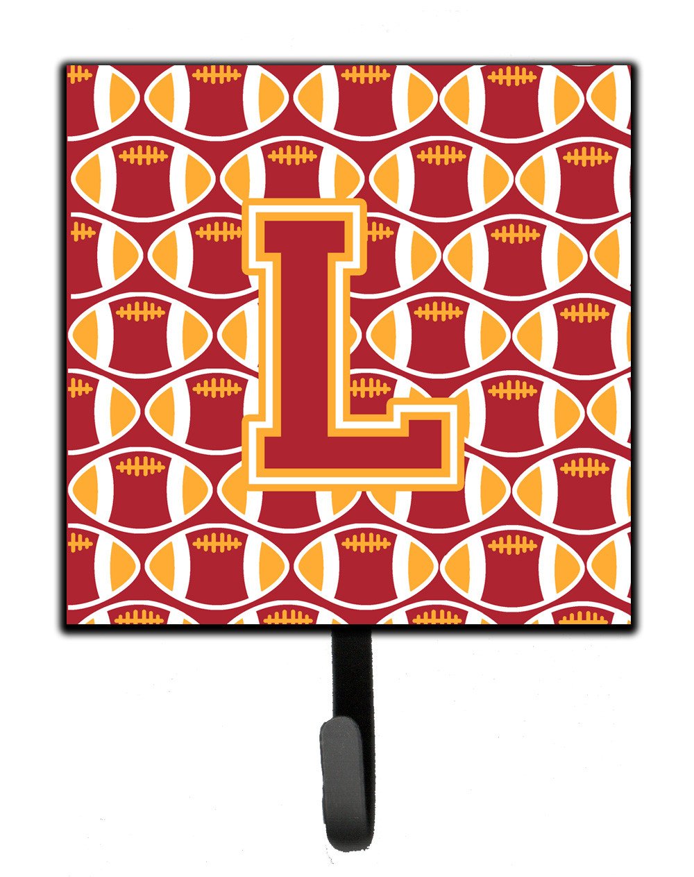 Letter L Football Cardinal and Gold Leash or Key Holder CJ1070-LSH4 by Caroline&#39;s Treasures