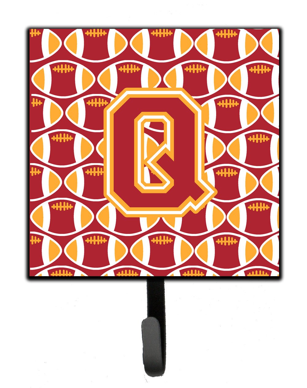 Letter Q Football Cardinal and Gold Leash or Key Holder CJ1070-QSH4 by Caroline's Treasures