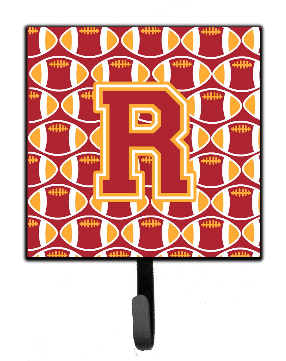 Letter R Football Cardinal and Gold Leash or Key Holder CJ1070-RSH4 by Caroline's Treasures