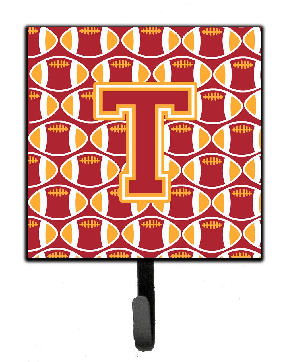 Letter T Football Cardinal and Gold Leash or Key Holder CJ1070-TSH4 by Caroline's Treasures