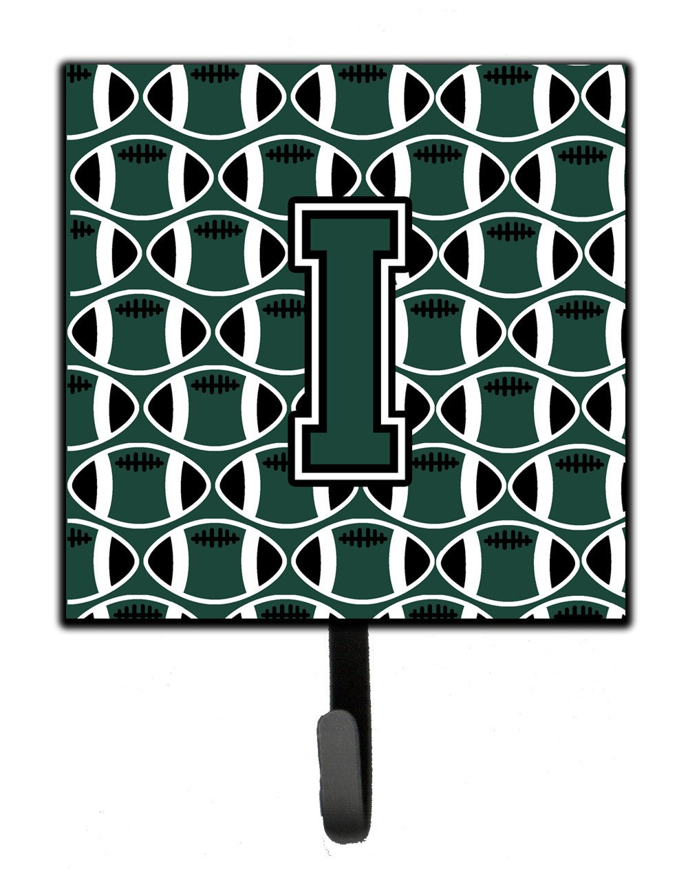 Letter I Football Green and White Leash or Key Holder CJ1071-ISH4 by Caroline's Treasures