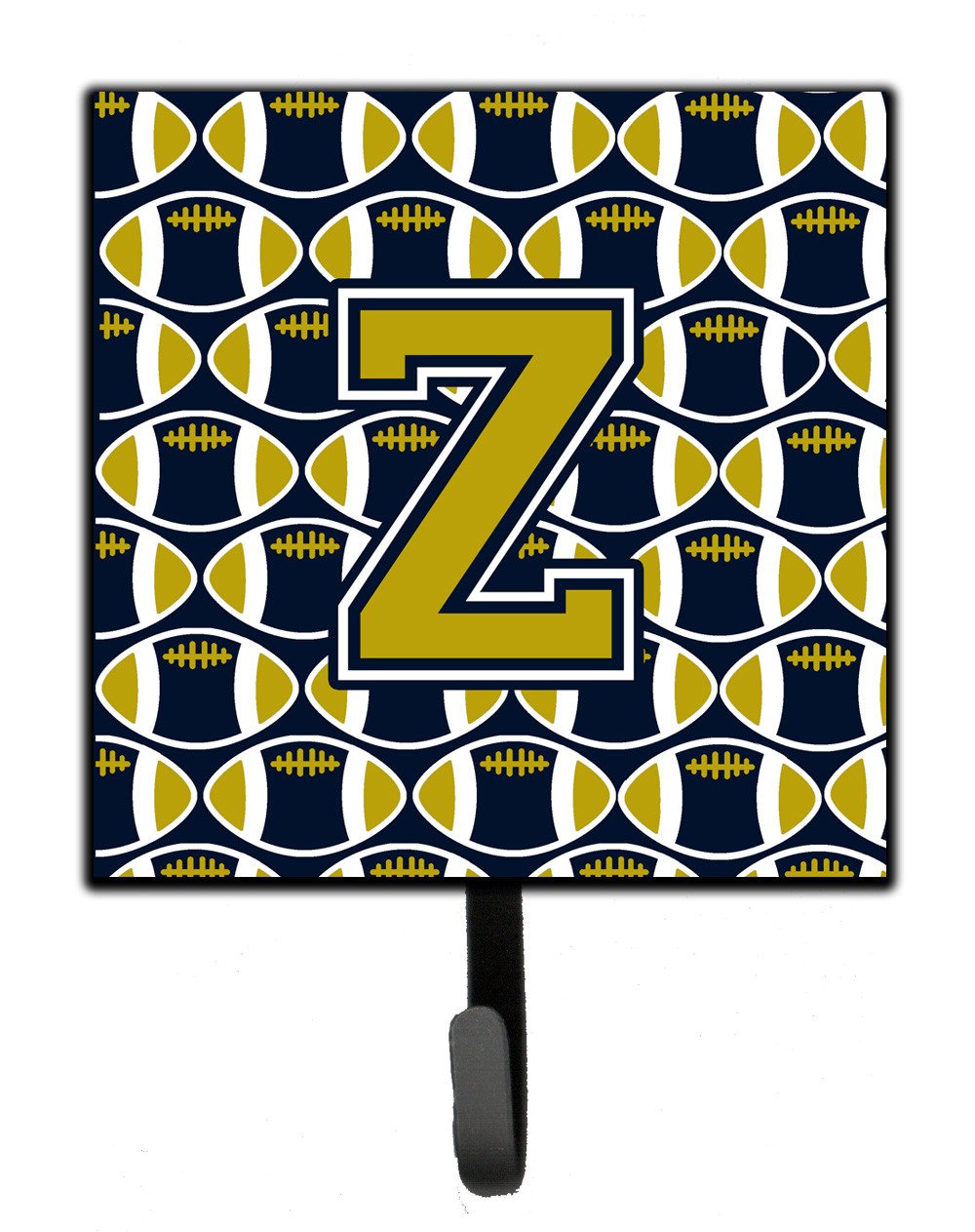 Letter Z Football Blue and Gold Leash or Key Holder CJ1074-ZSH4 by Caroline's Treasures