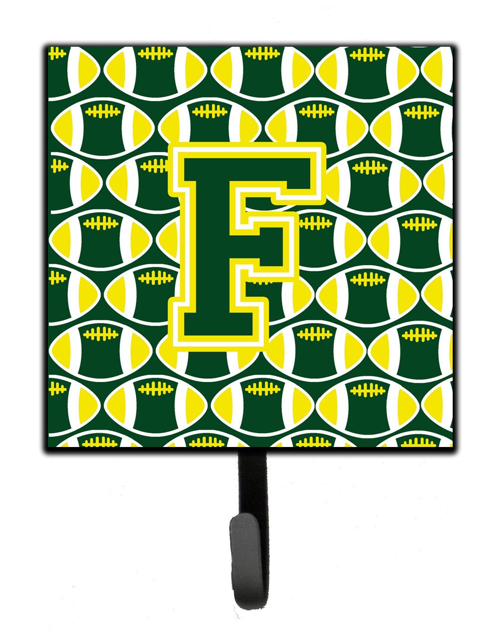 Letter F Football Green and Yellow Leash or Key Holder CJ1075-FSH4 by Caroline's Treasures