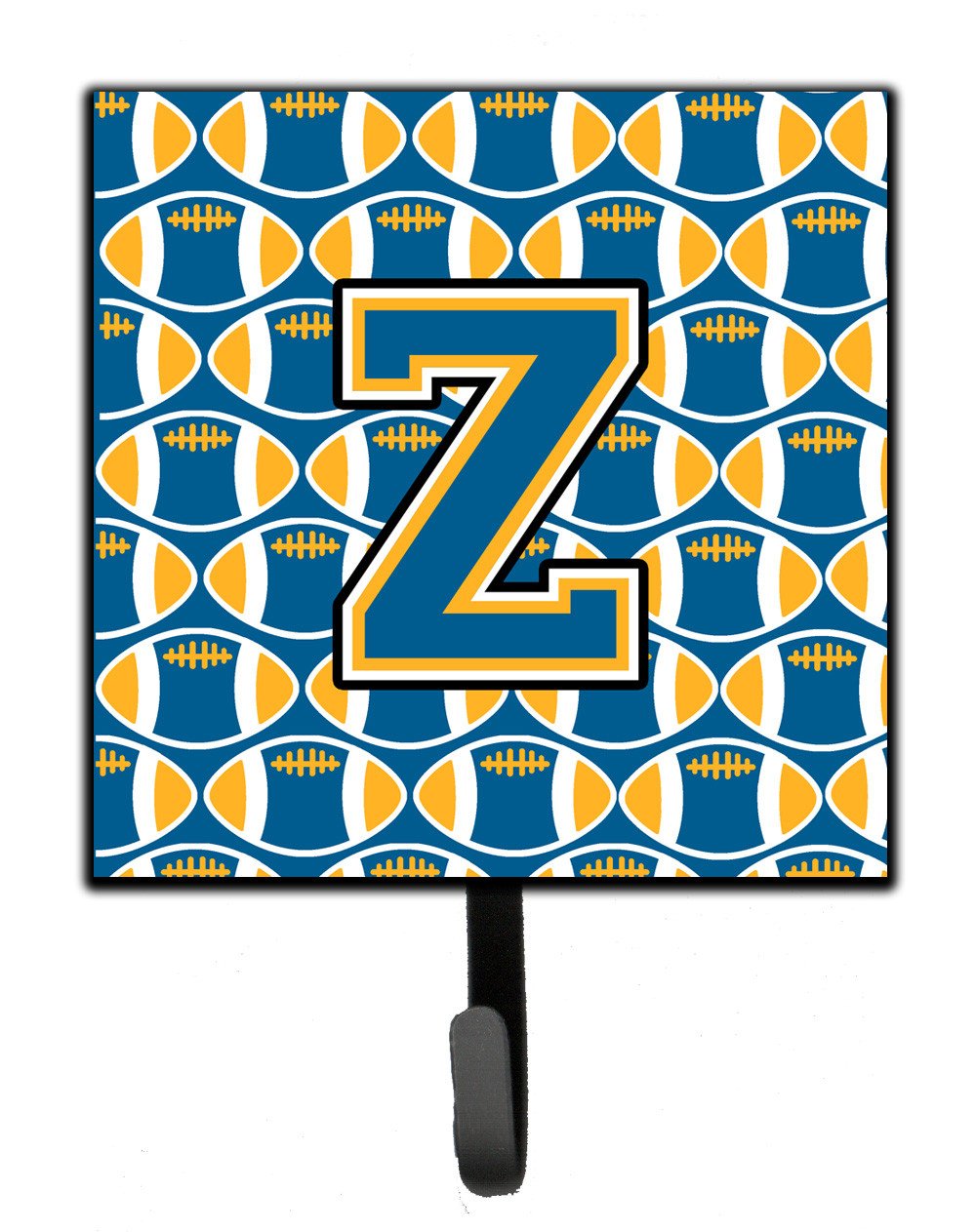 Letter Z Football Blue and Gold Leash or Key Holder CJ1077-ZSH4 by Caroline's Treasures