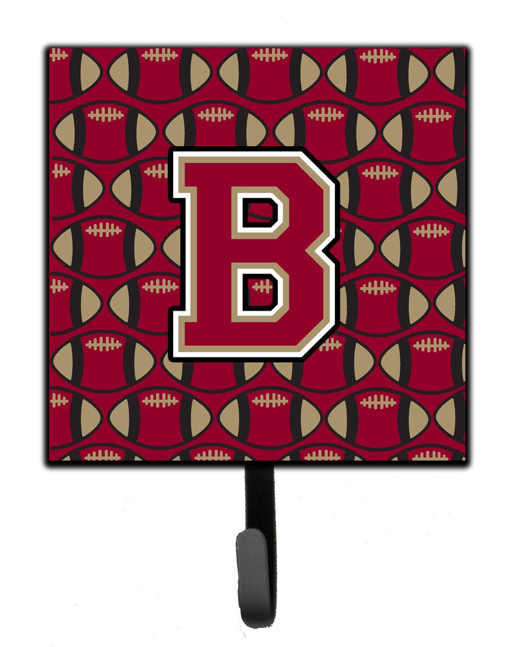 Letter B Football Garnet and Gold Leash or Key Holder CJ1078-BSH4 by Caroline's Treasures