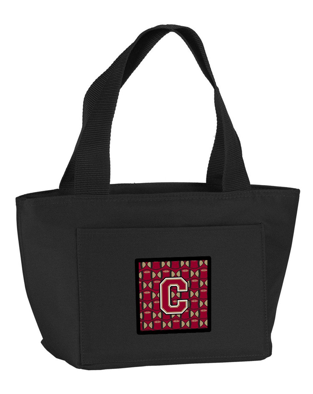 Letter C Football Garnet and Gold Lunch Bag CJ1078-CBK-8808 by Caroline's Treasures