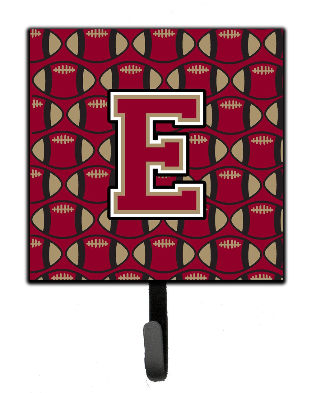 Letter E Football Garnet and Gold Leash or Key Holder CJ1078-ESH4 by Caroline's Treasures