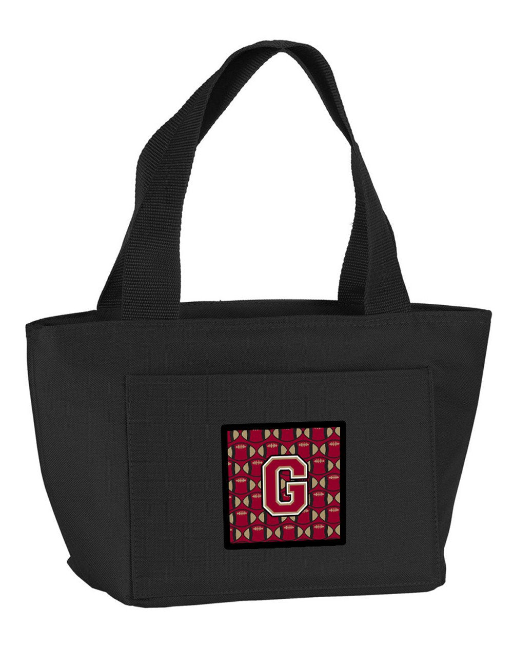 Letter G Football Garnet and Gold Lunch Bag CJ1078-GBK-8808 by Caroline's Treasures